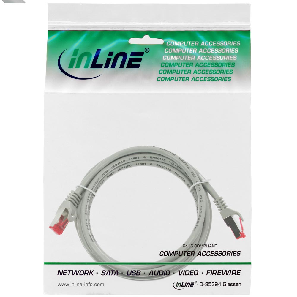 InLine Patchkabel grau 0,5m