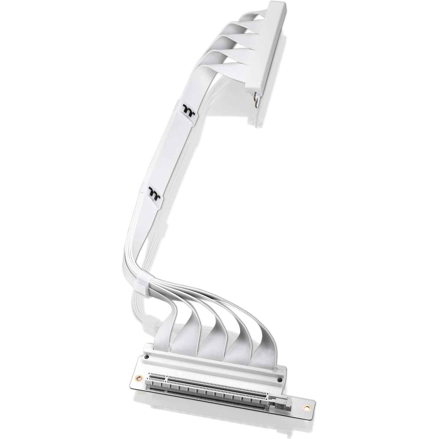 Thermaltake PCIe 4.0 Dual 90° Stecker Riser Kabel AC-077-CO6OTN-C1 400mm weiß