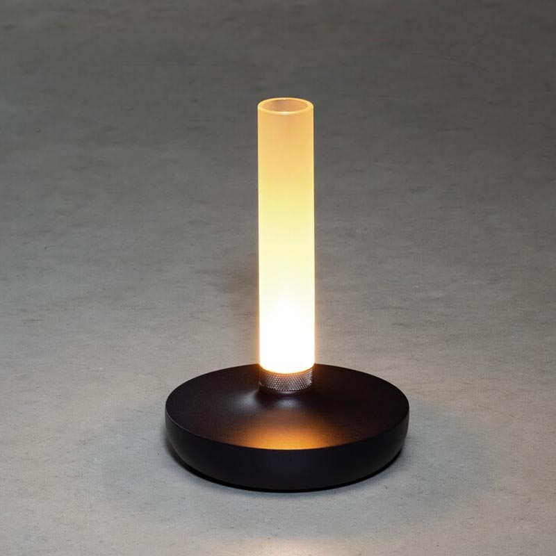 Konstsmide Biarritz USB-Tischleuchte schwarz, 1800/2700/4000K, dimmbar