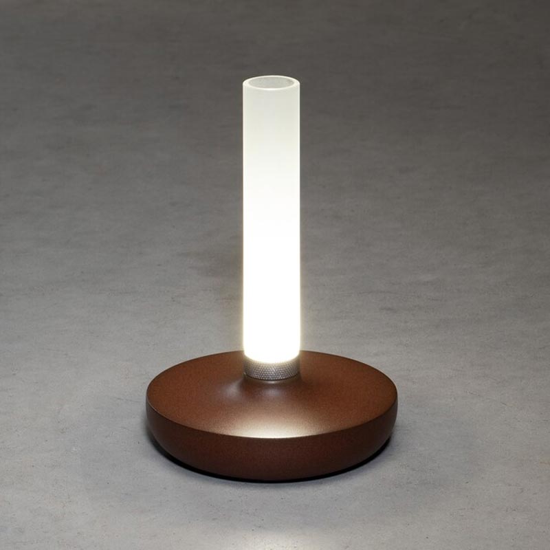 Konstsmide Biarritz USB-Tischleuchte rost, 1800/2700/4000K, dimmbar