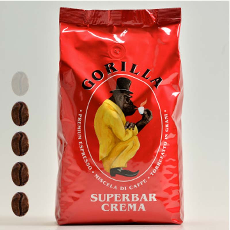 Gorilla&#x20;Espresso&#x20;Super&#x20;Bar&#x20;Crema&#x20;ganze&#x20;Kaffeebohnen&#x20;1kg