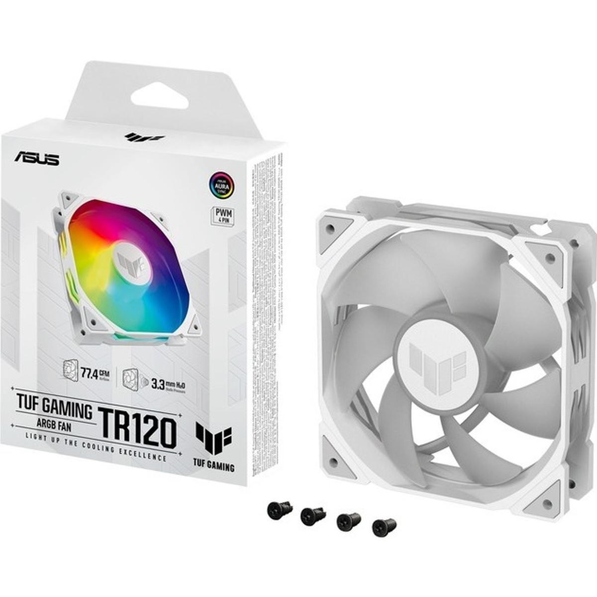 Asus TUF Gaming TR120 ARGB Standard Blade White Gehäuselüfter Single Pack