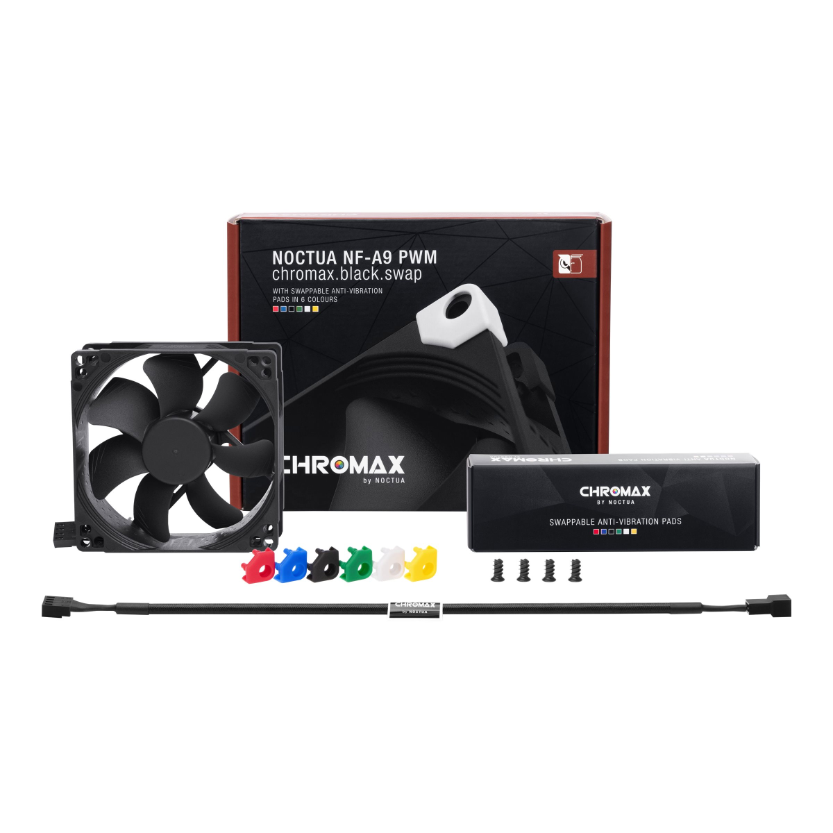 Noctua NF-A9 PWM chromax.black.swap 92mm Lüfter schwarz