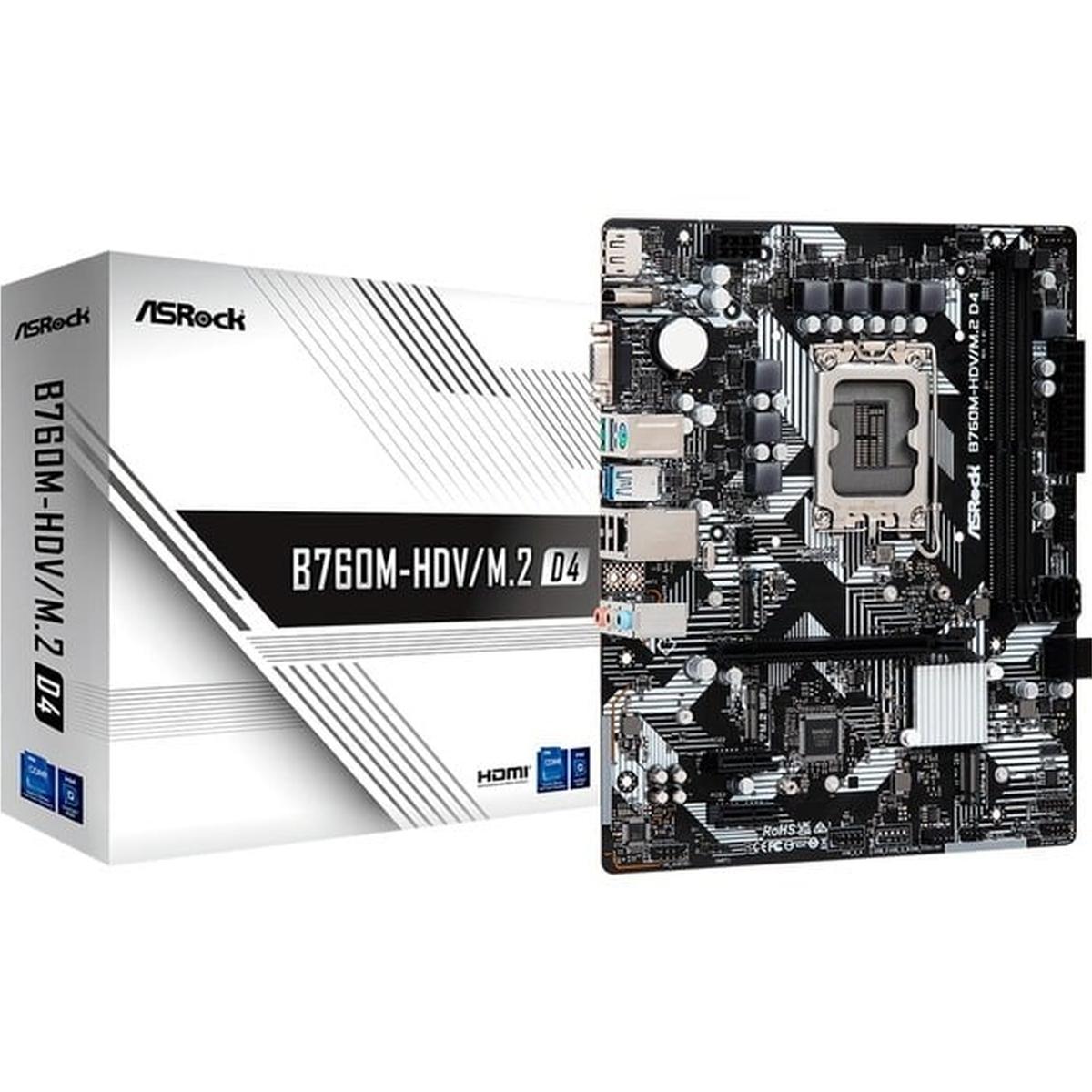 ASRock B760M-HDV/M.2 D4 Mainboard