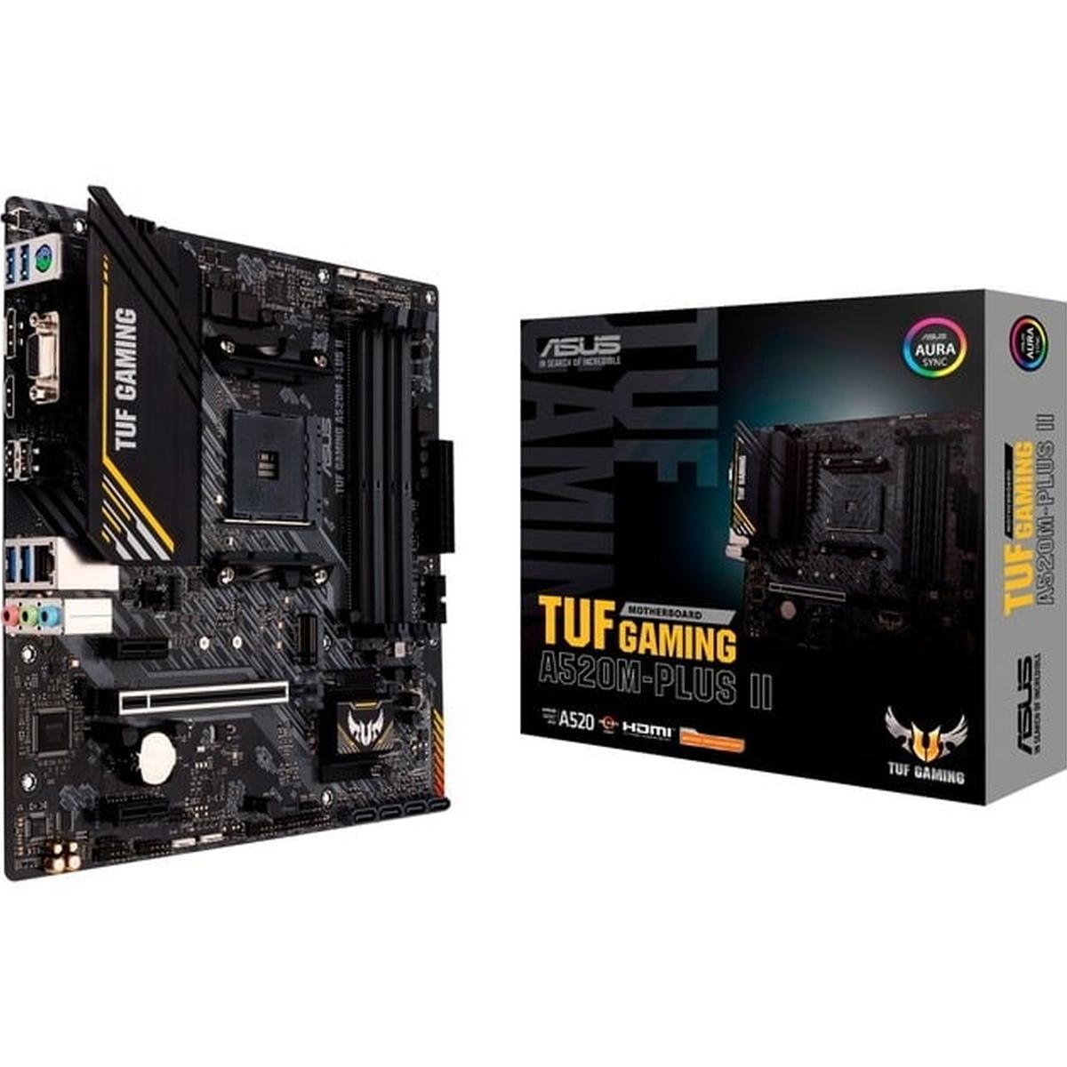 Asus TUF Gaming A520M-PLUS II Micro-ATX-Gaming-Mainboard Schwarz