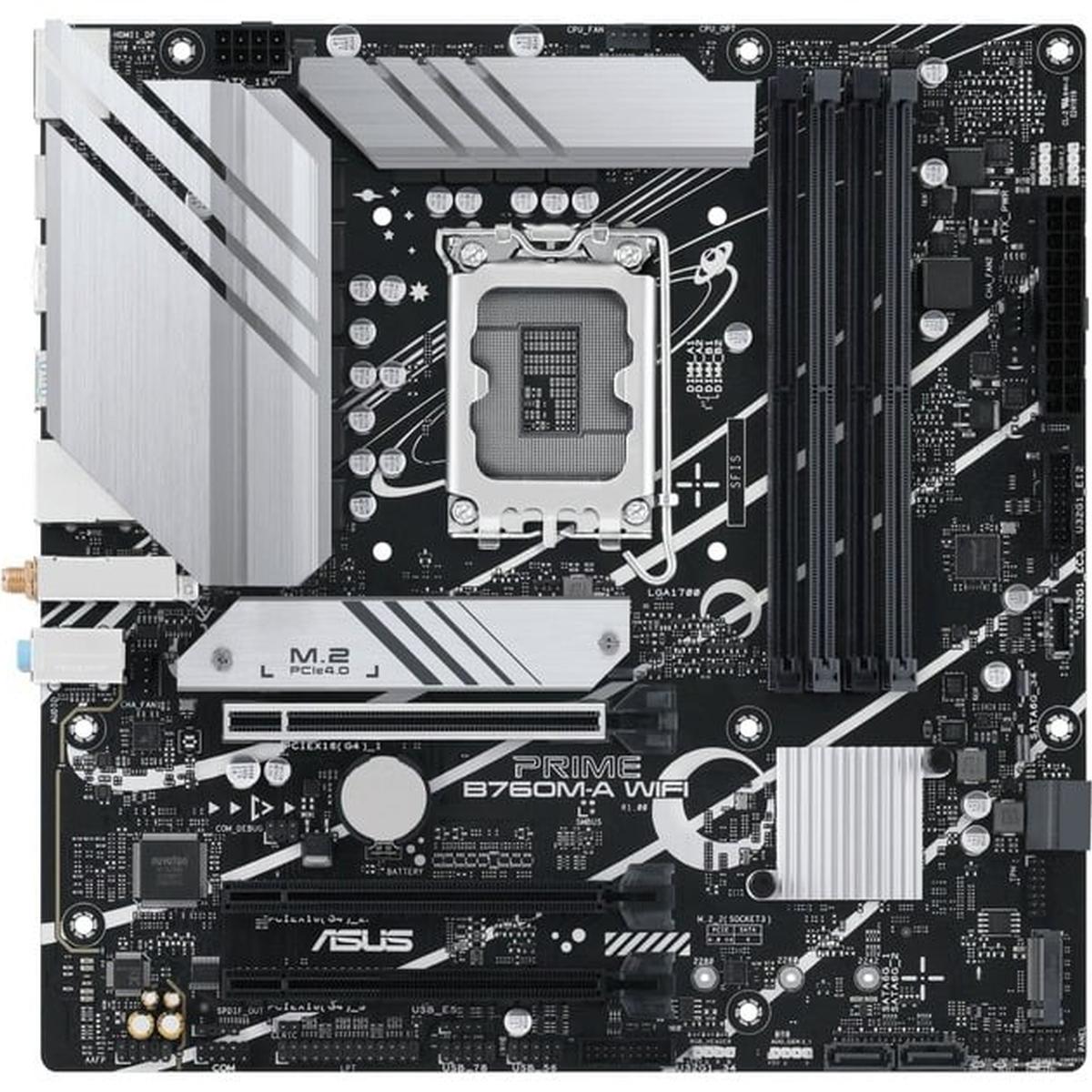 Asus PRIME B760M-A WIFI Mainboard Sockel Intel LGA 1700 , Schwarz