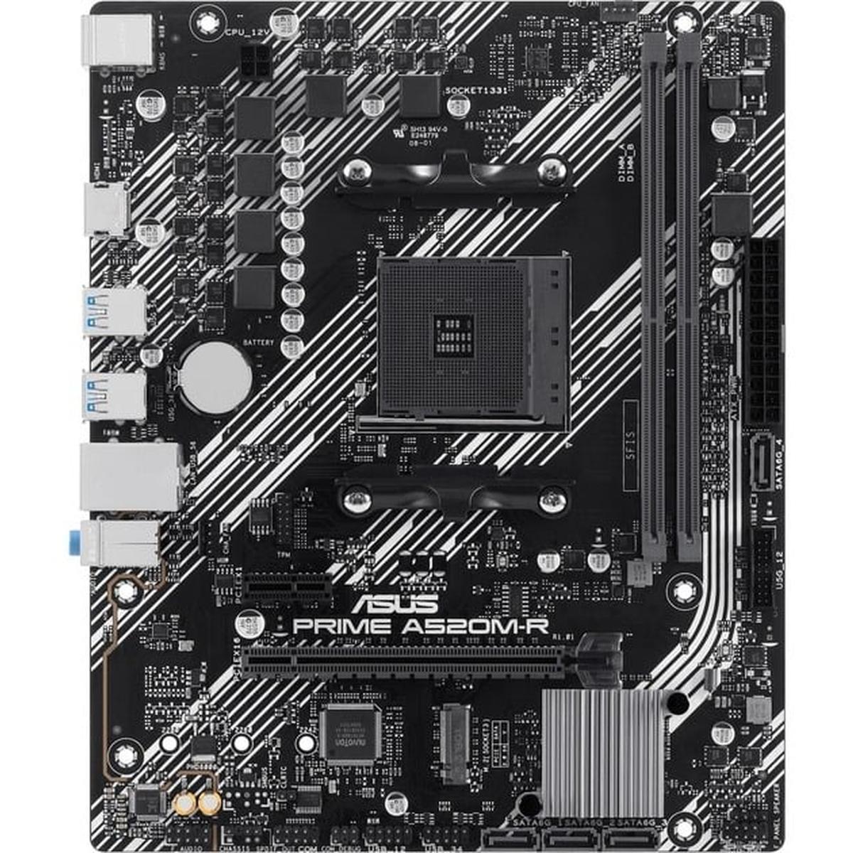 Asus Prime A520M-R AMD Ryzen AM4 mATX Mainboard mit M.2-Unterstützung