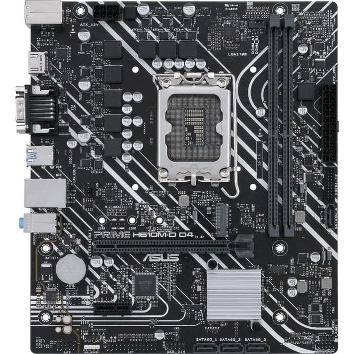 Asus PRIME H610M-D D4 Gaming Mainboard Sockel Intel LGA 1700