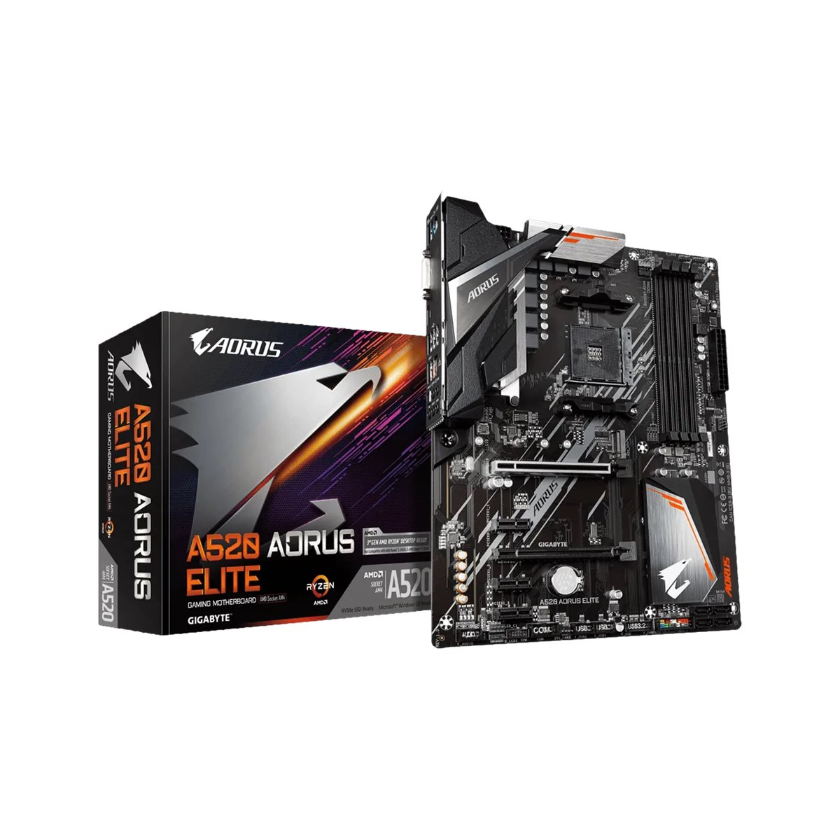 Gigabyte A520 AORUS ELITE Motherboard Sockel AM4
