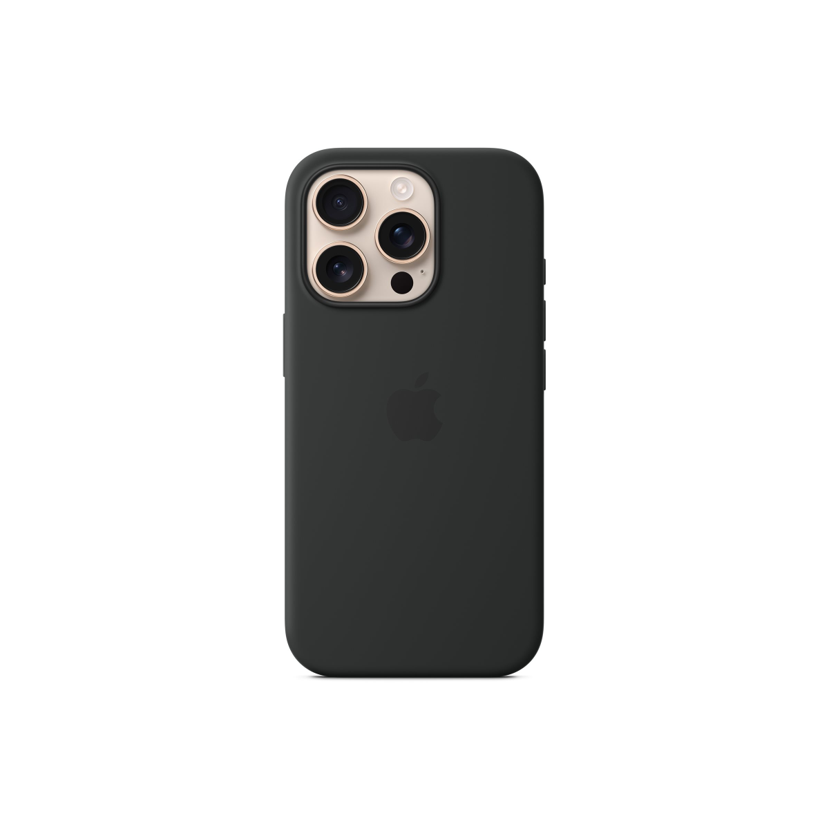 Apple Silikon Case iPhone 16 Pro mit Magsafe schwarz