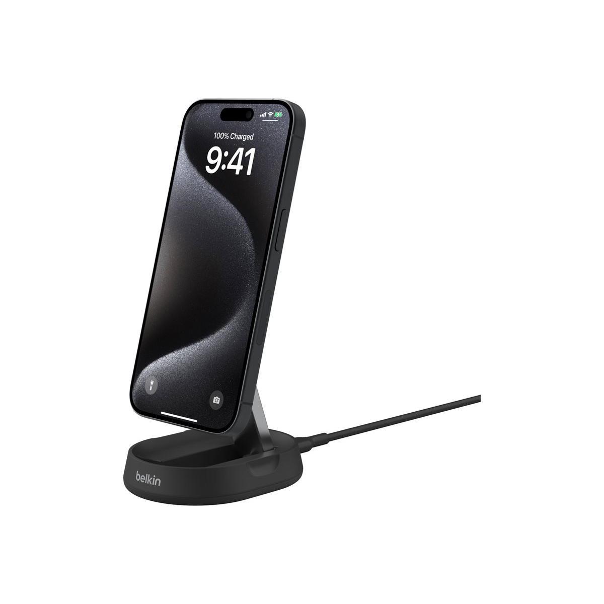 Belkin BoostCharge Pro induktive Ladestation 15W Qi2 mit Netzteil schwarz
