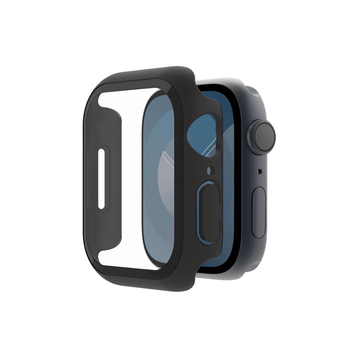 Belkin TemperedCurve 2-in-1-Displayschutz Apple Watch 45mm schwarz