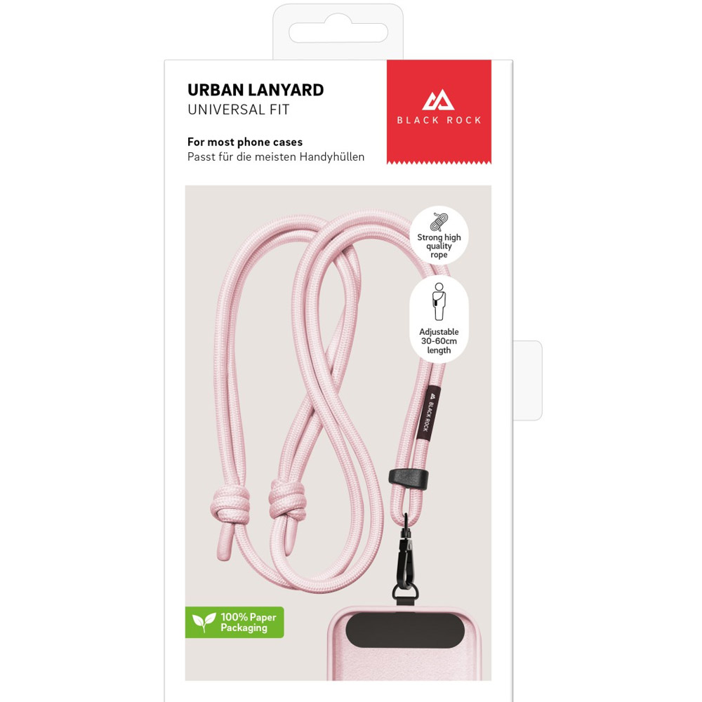 Hama Universal Lanyard für Smartphones, Hellrosa