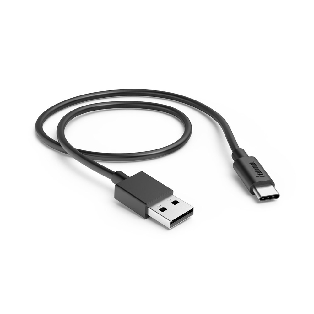 Hama Ladekabel, USB-A - USB-C, 0,5 m, Schwarz