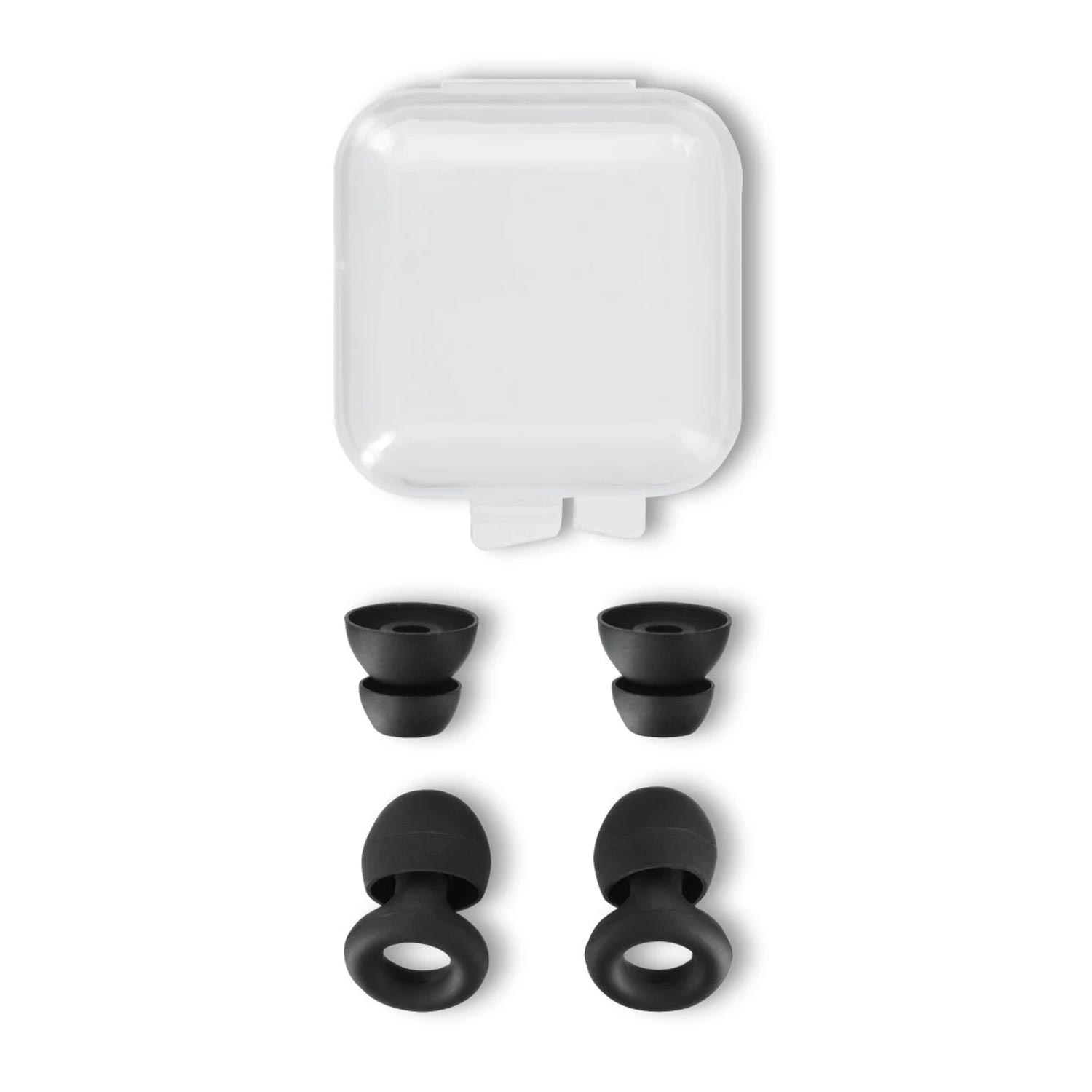 Hama Ohrstöpsel, Noise Reducing, wiederverwendbar, 2 Größen, Silikon, Schwarz