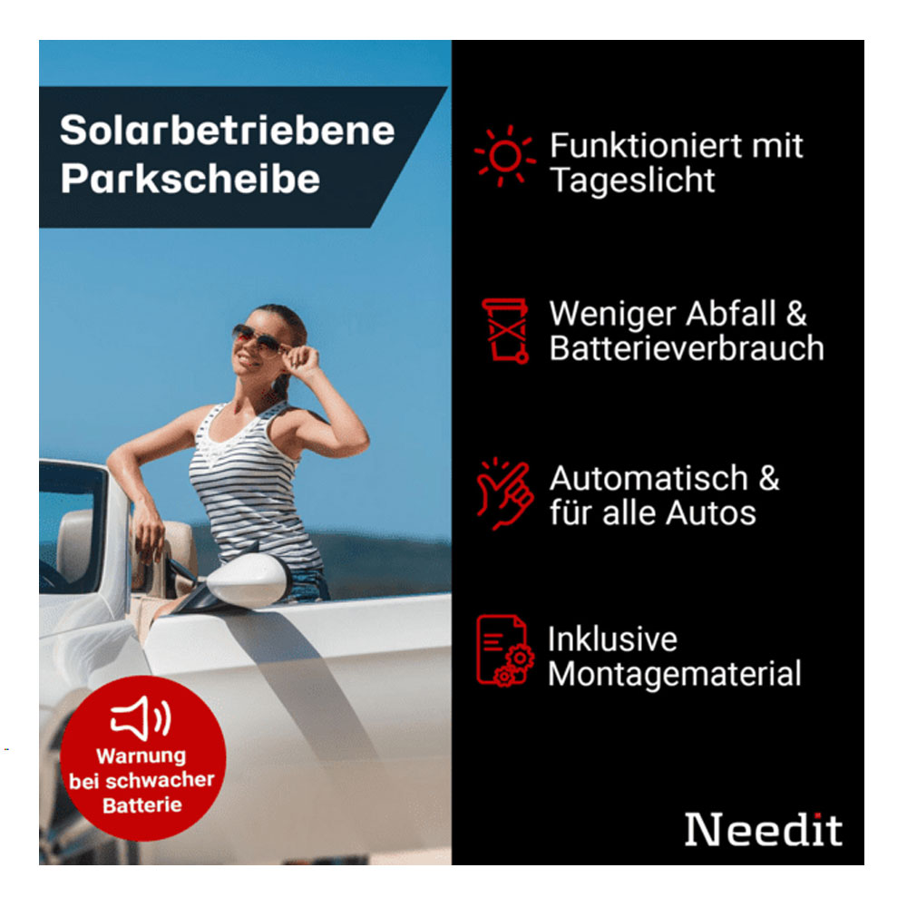 Needit Park Lite SOLAR Elektronische Parkscheibe