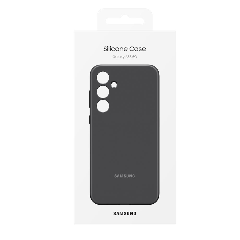 Samsung Silicone Smartphone Case EF-PA556 für das Galaxy A55 5G schwarz