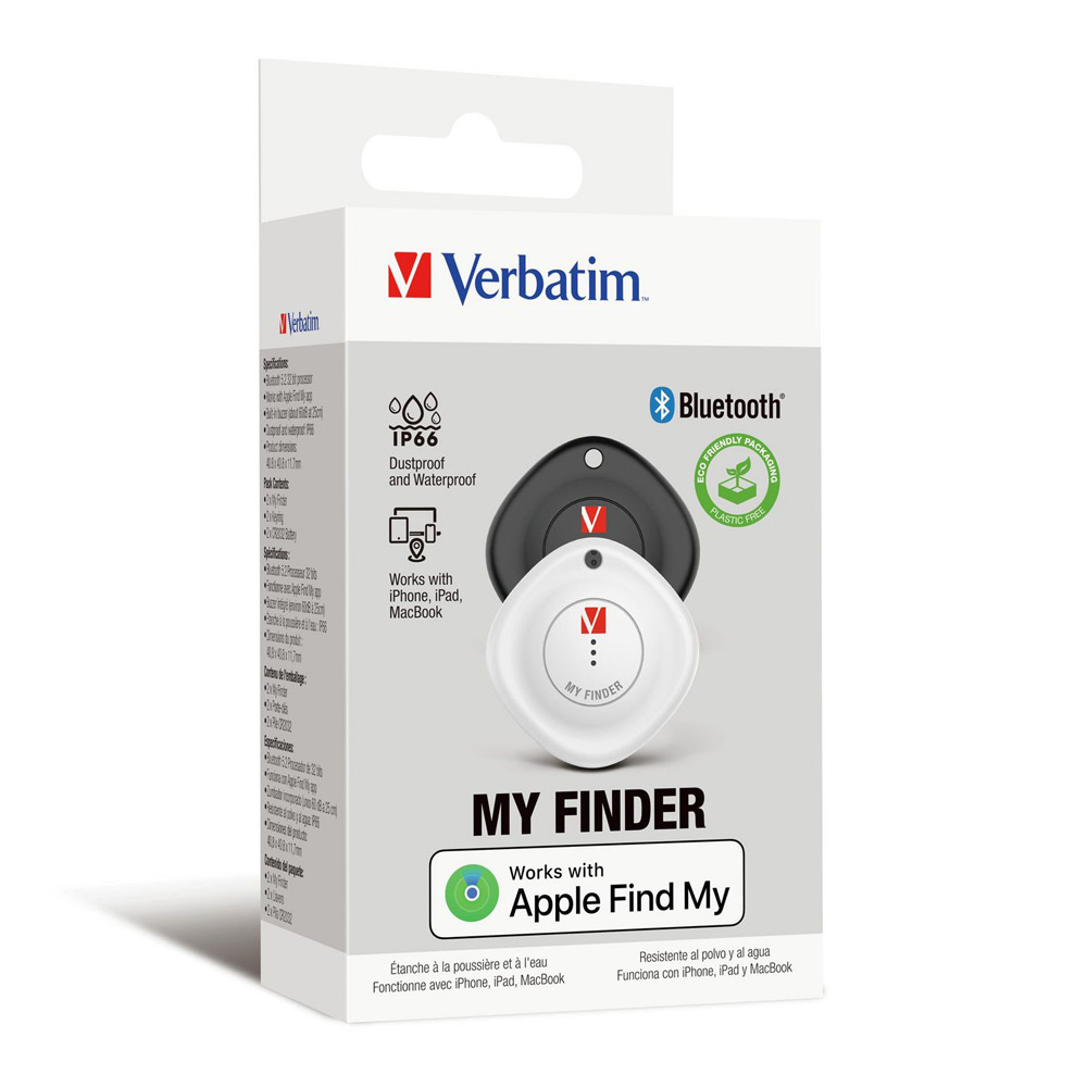 Verbatim My Finder 2er Set Bluetooth Tracker schwarz/weiß