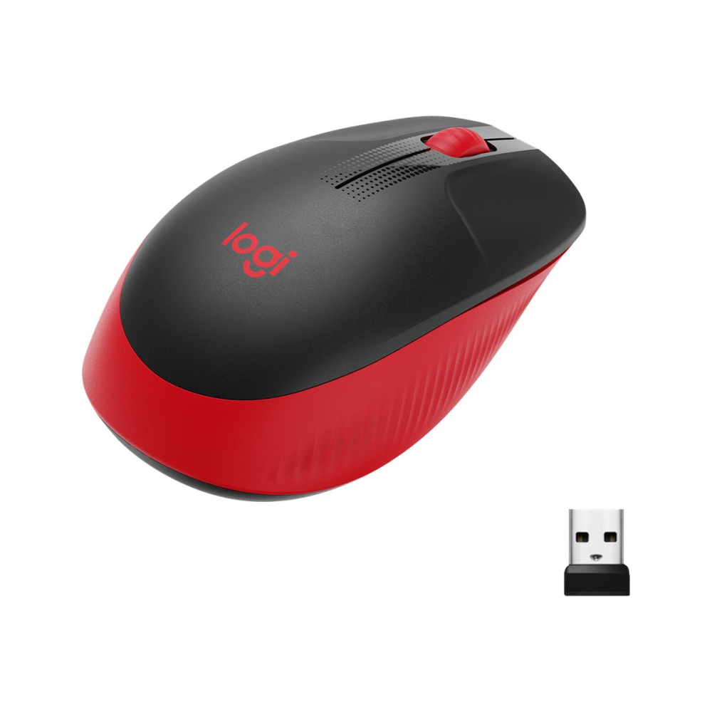 Logitech M190 kabellose Maus rot