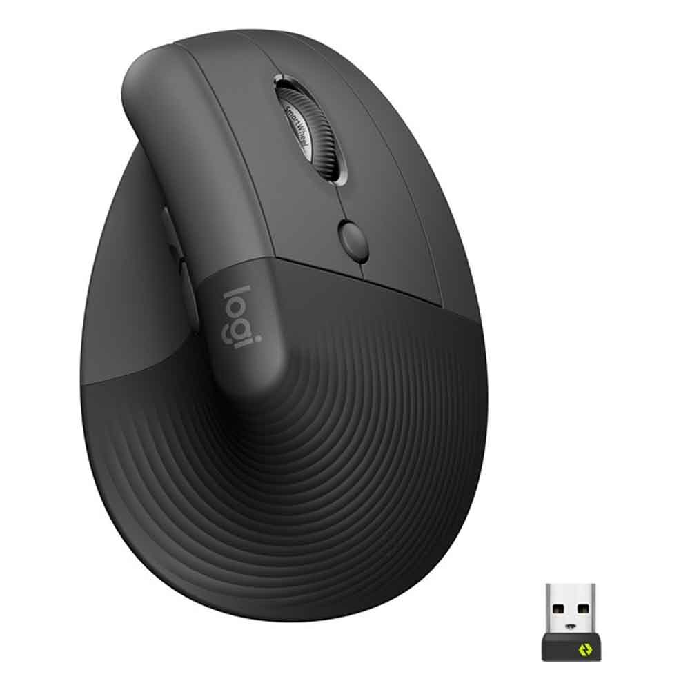 Logitech Lift Vertikale Ergonomische Maus graphit