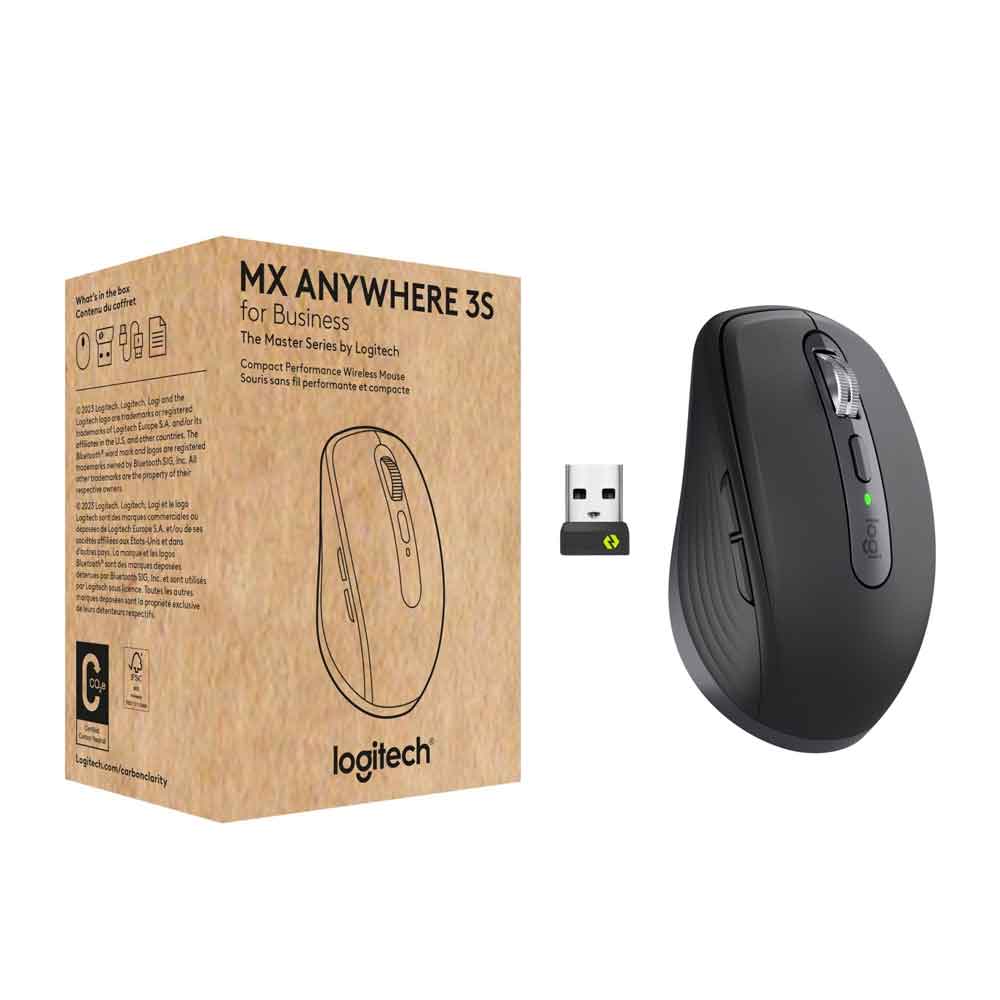 Logitech MX Anywhere 3S for Business kabellose Maus für Unternehmen graphit