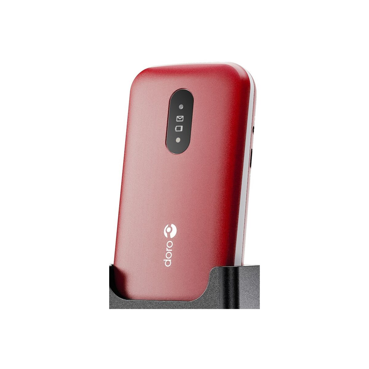 Doro 2820 4G-Klapptelefon rot/weiß