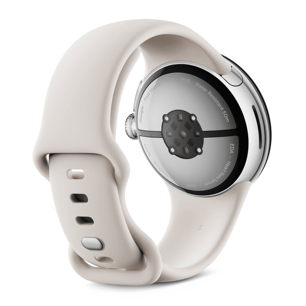 Google Pixel Watch 3 41mm Bluetooth Smartwatch polished silver