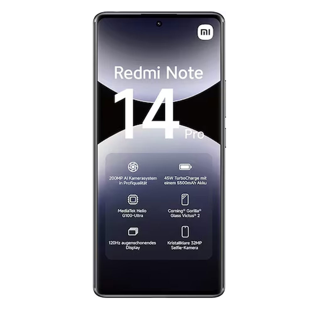 Xiaomi Redmi Note 14 Pro 4G Smartphone midnight black