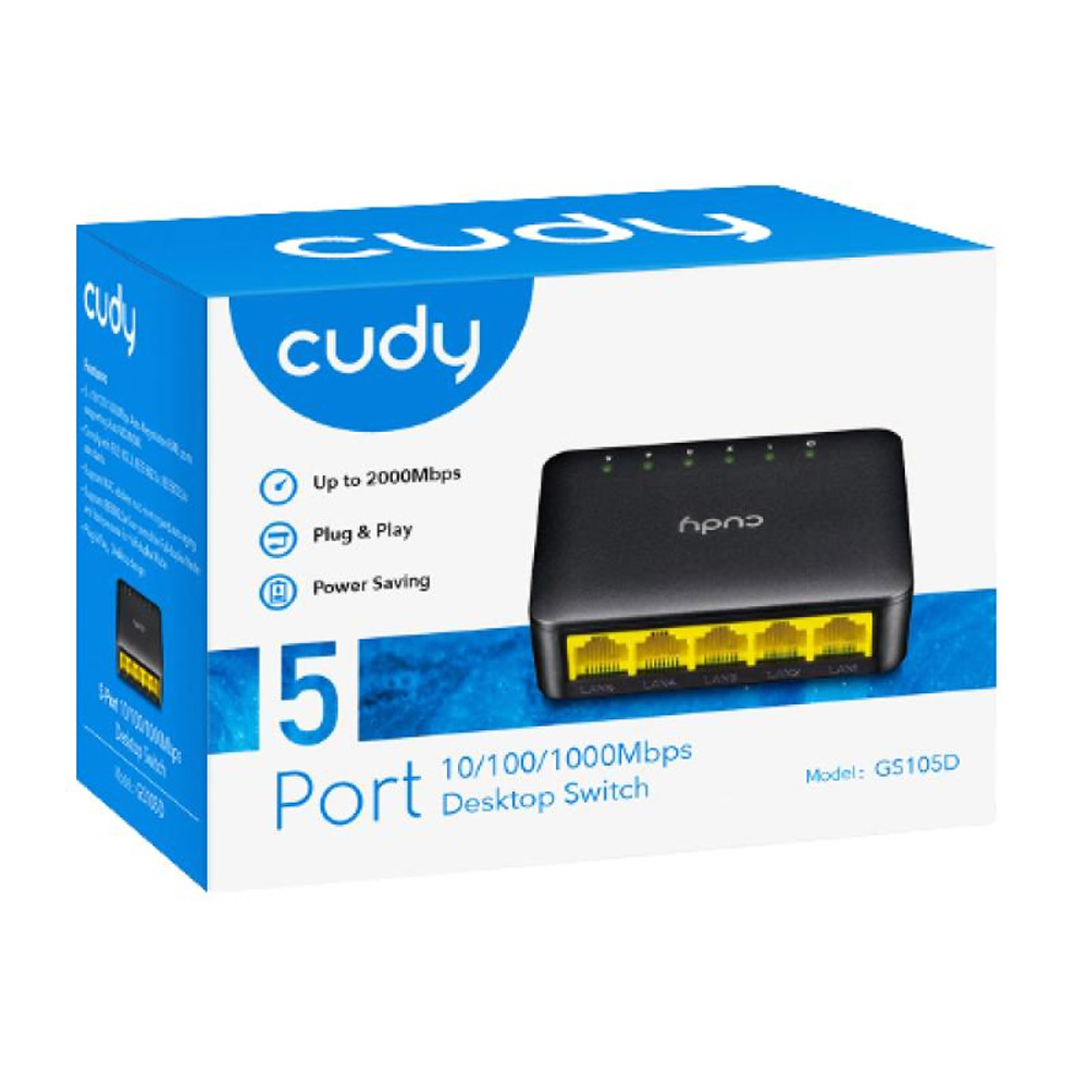 Cudy GS105D Netzwerk Switch 5 Port