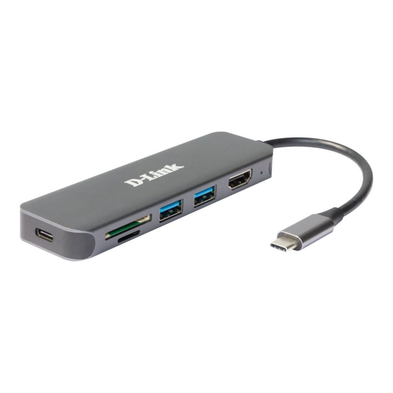 D-Link DUB-2327 6-in-1 USB-C Hub mit Power Delivery