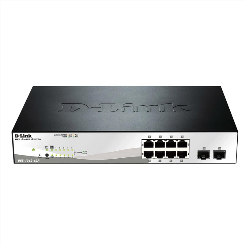 D-Link DGS-1210-10P/E Gigabit Smart+ Switch