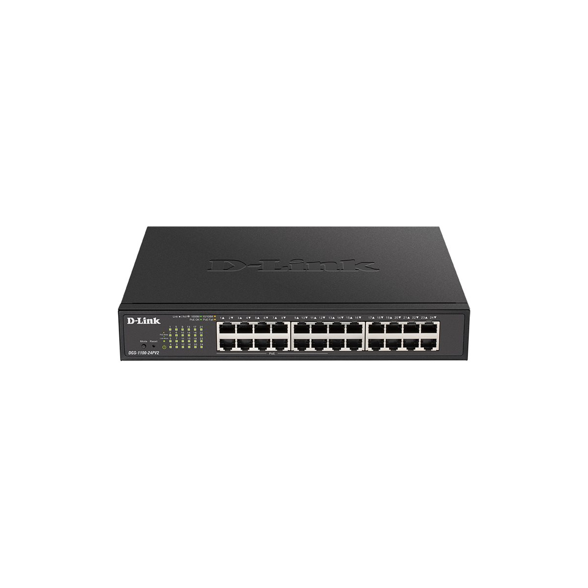 D-Link DGS-1100-24PV2/E 24-Port Gigabit PoE Switch schwarz