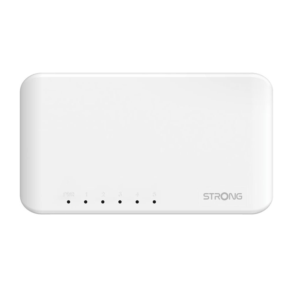 Strong SW5000P 5-Port Gigabit Ethernet Switch weiß