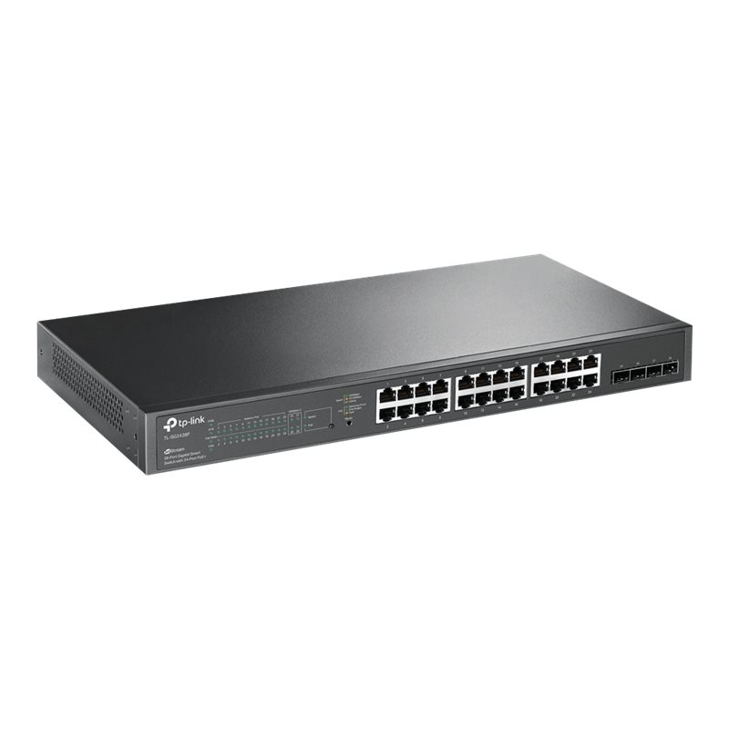 TP-Link TL-SG2428P 24-Port Gigabit Managed PoE Switch mit 4 SFP-Slots