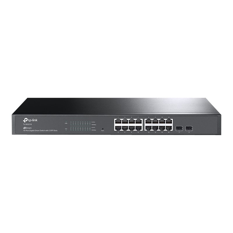 TP-Link TL-SG2218 16-Port Gigabit Managed Netzwerk LAN Switch mit 2 SFP-Slots