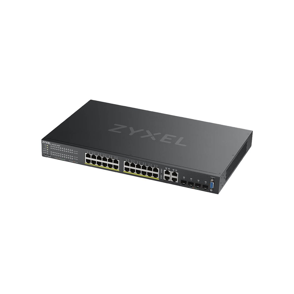 Zyxel Gigabit Ethernet Layer 2 Managed PoE+ Switch mit 24 Ports