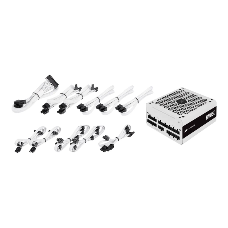 Corsair RM850  RM Series 850 Watt 80 Plus Gold Vollmodulares ATX-Netzteil weiß