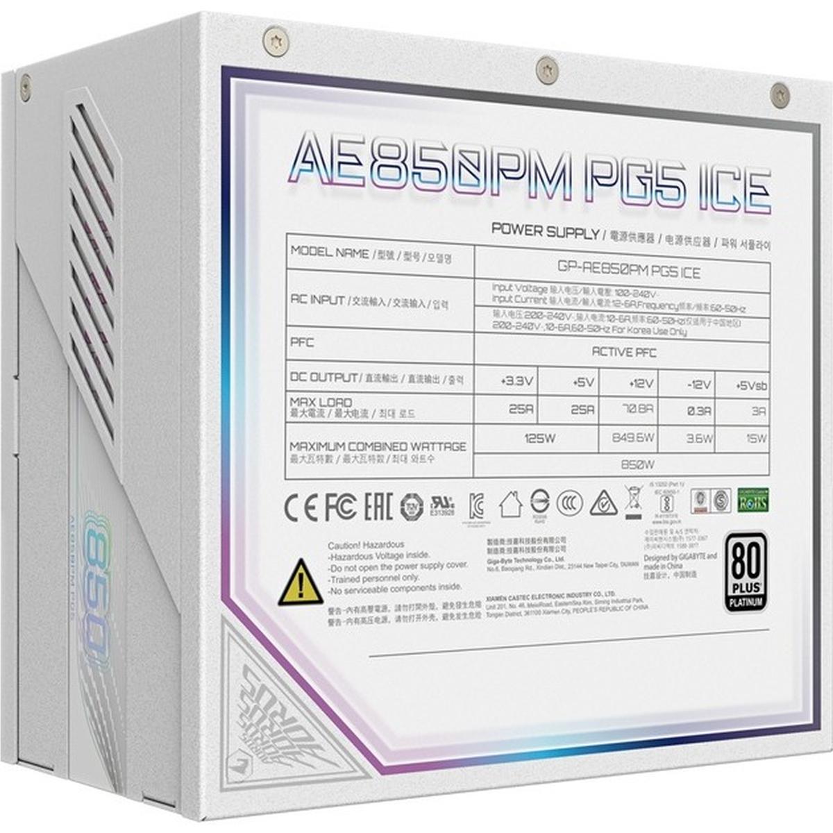 Gigabyte AORUS Elite P850W Ice Netzteil