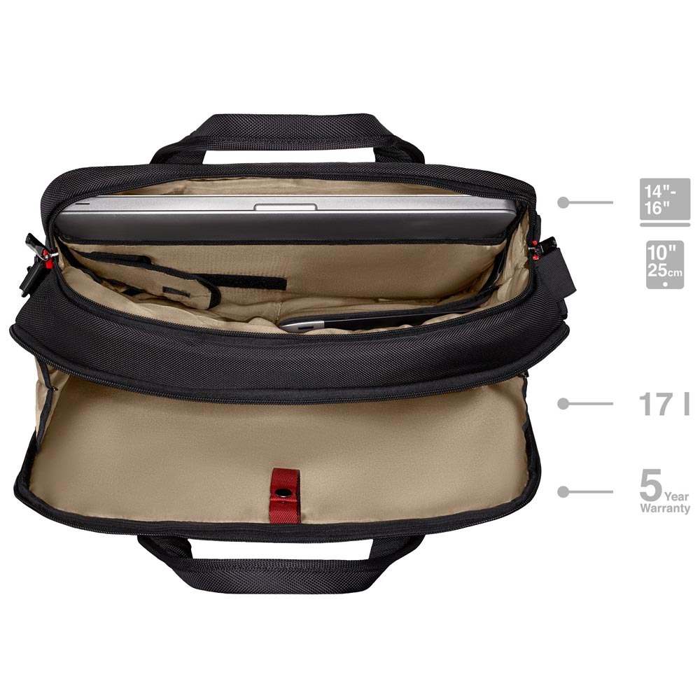 Wenger Cosmic Brief 16 Zoll Laptop-Tasche schwarz