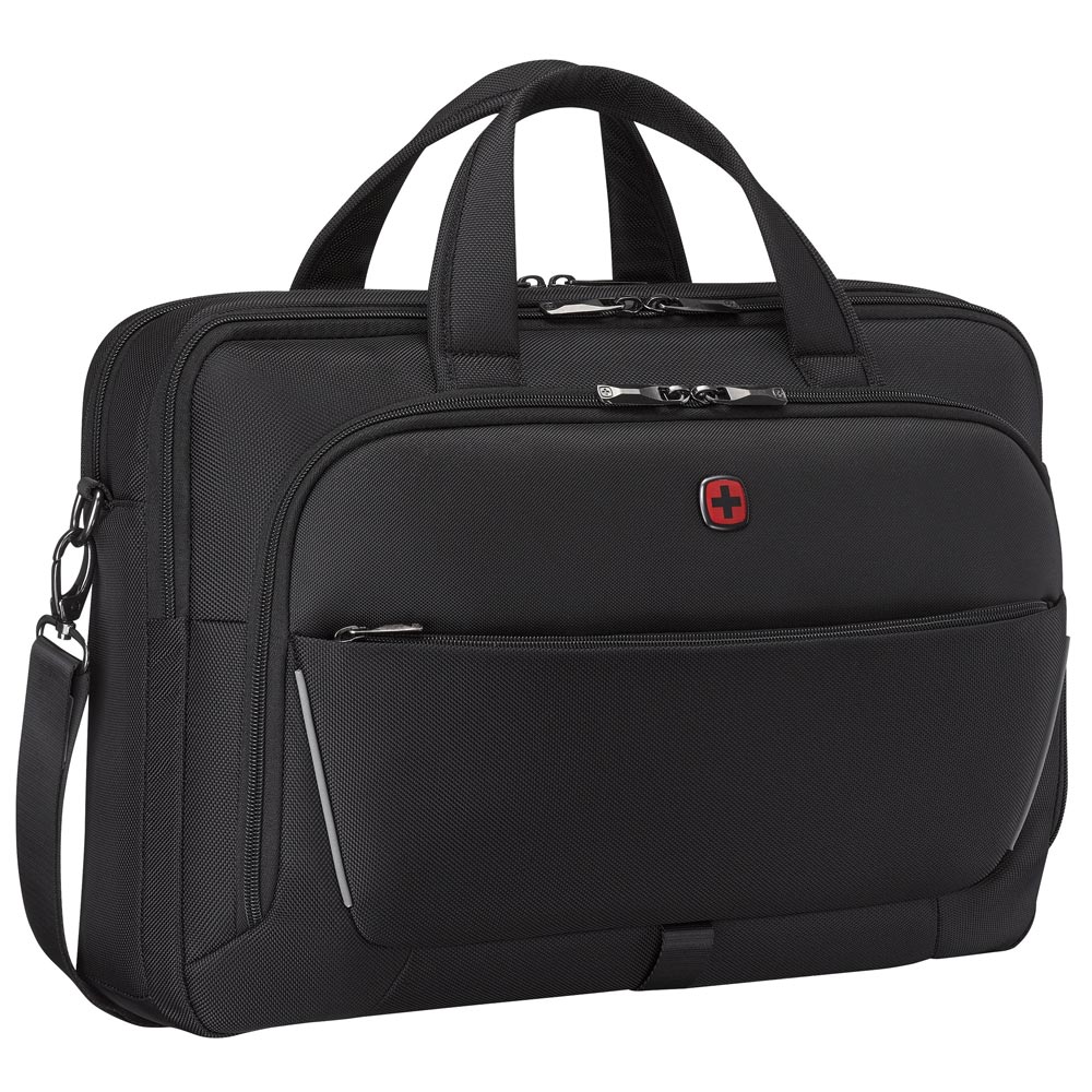 Wenger Meteor Brief 17 Zoll Laptop-Tasche schwarz