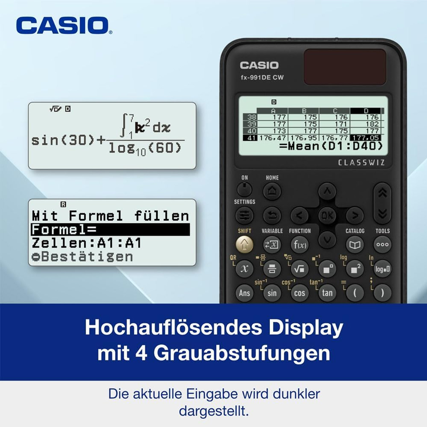 Casio FX-991DE CW ClassWiz technisch wissenschaftlicher Schulrechner