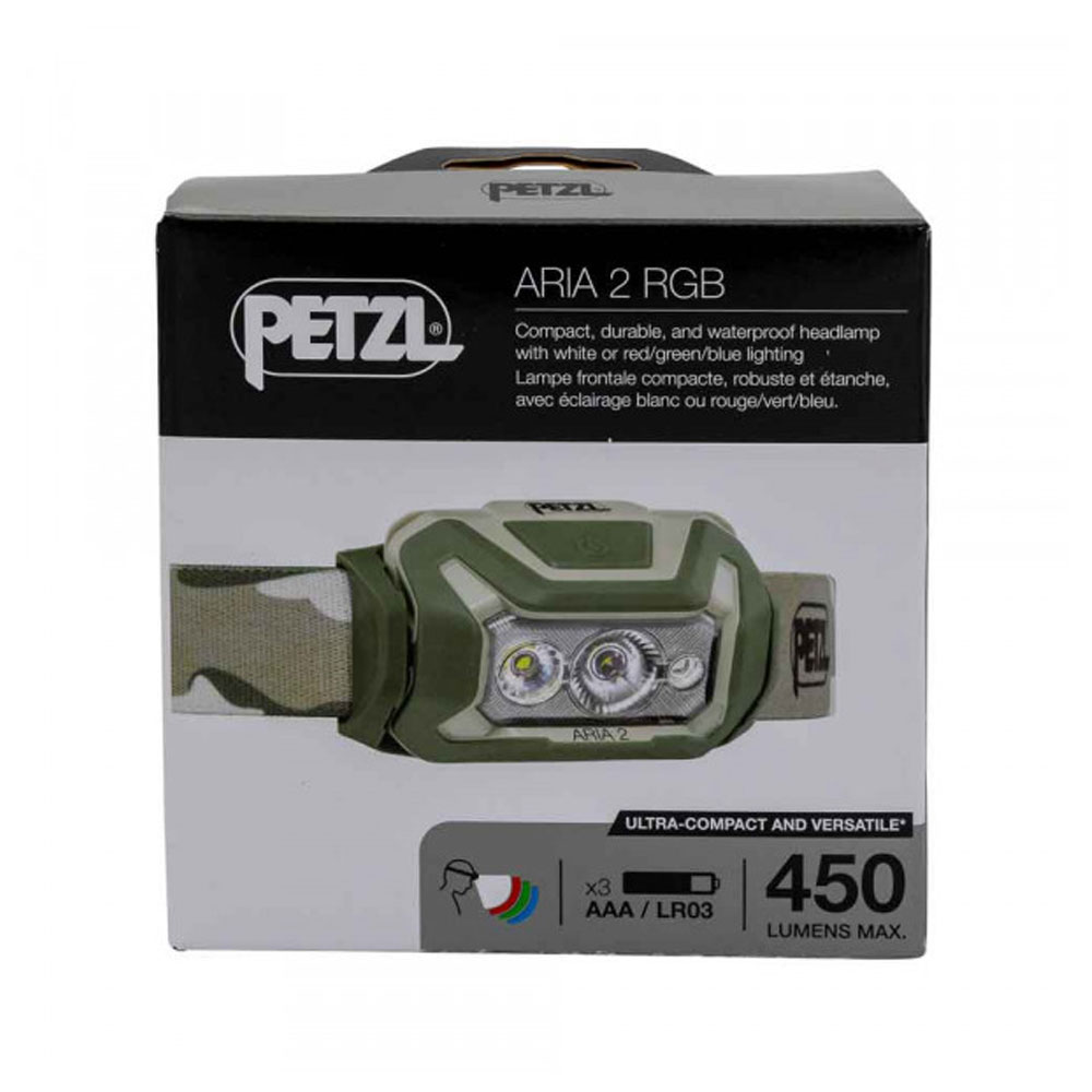 Petzl Aria 2 Stirnlampe 450lm camo-grün