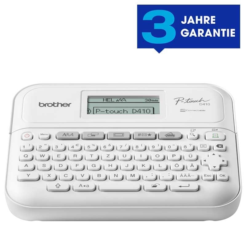 Brother P-Touch PT-D410 Beschriftungsgerät weiß (2. Wahl)