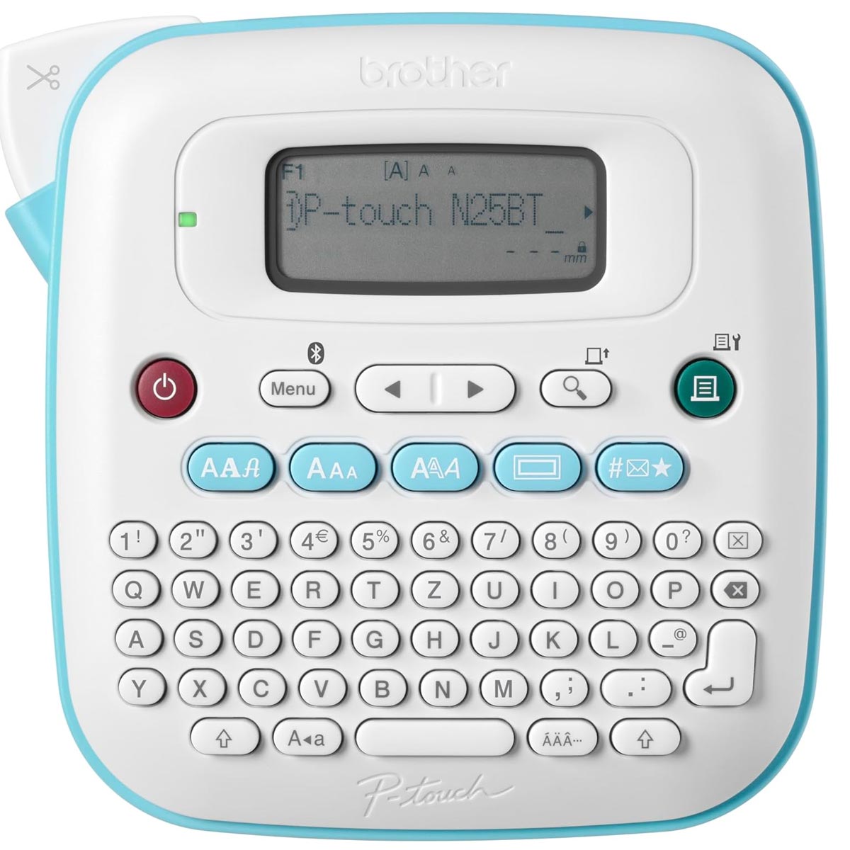 Brother P-Touch PT-25BT Beschriftungsgerät weiß/hellblau