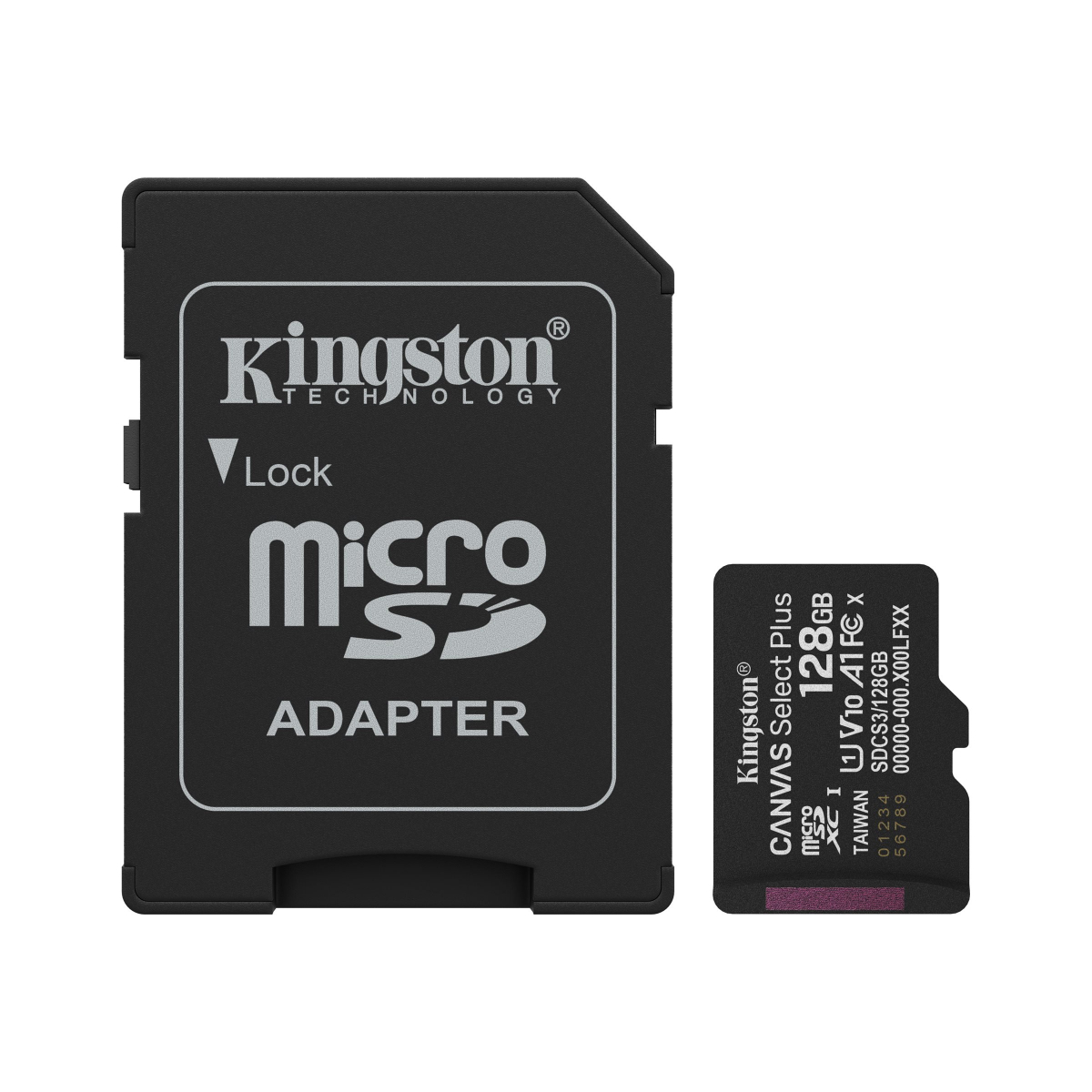 Kingston Canvas Select Plus microSDXC Speicherkarte 128GB mit SD-Adapter