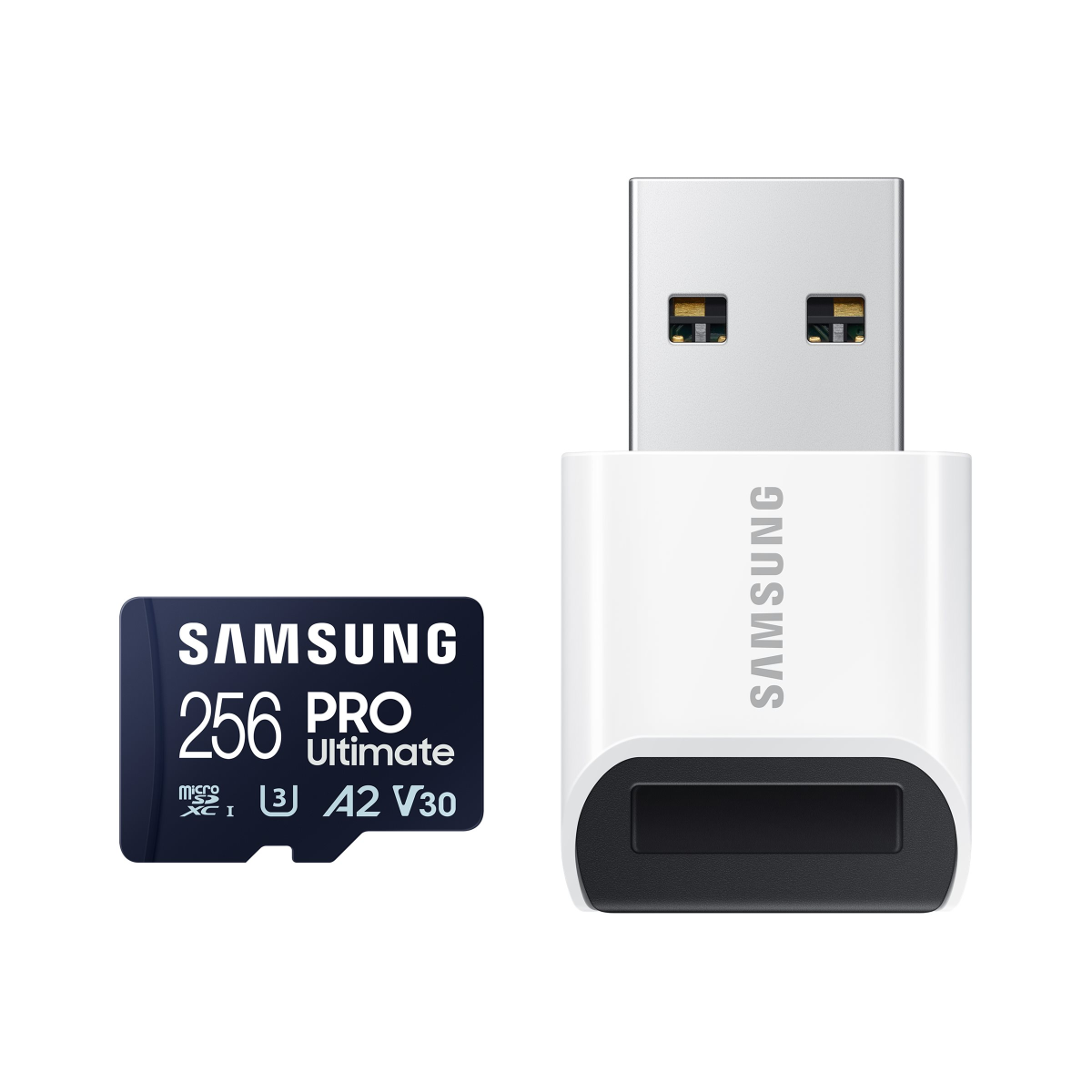 Samsung PRO Ultimate microSD-Karte + USB-Kartenleser 256 GB