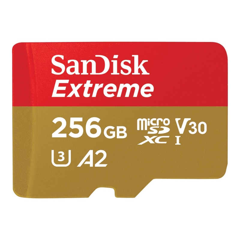 SanDisk Extreme microSDXC UHS-I Speicherkarte 256 GB + Adapter