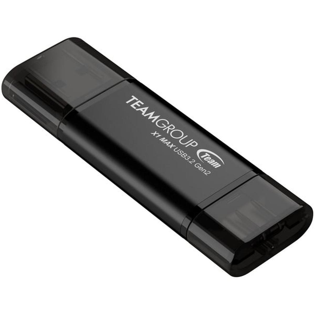 Team Group X1 MAX USB-Stick 128GB schwarz