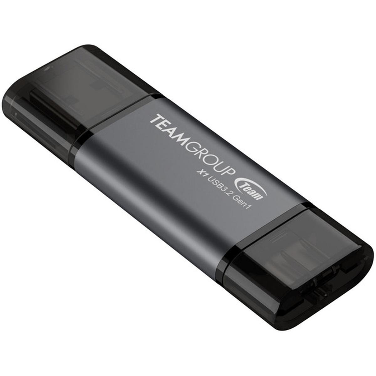 Team Group X1 USB-C-Stick 256GB schwarz