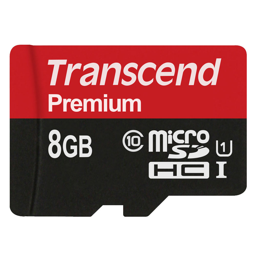 Transcend Premium microSDHC UHS-I Class 10 Speicherkarte 8GB